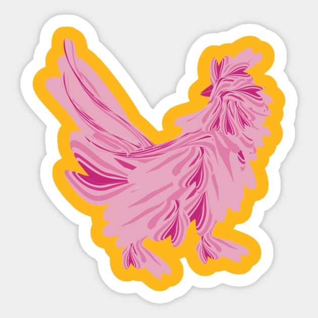 abstract dove Sticker by Liat Store